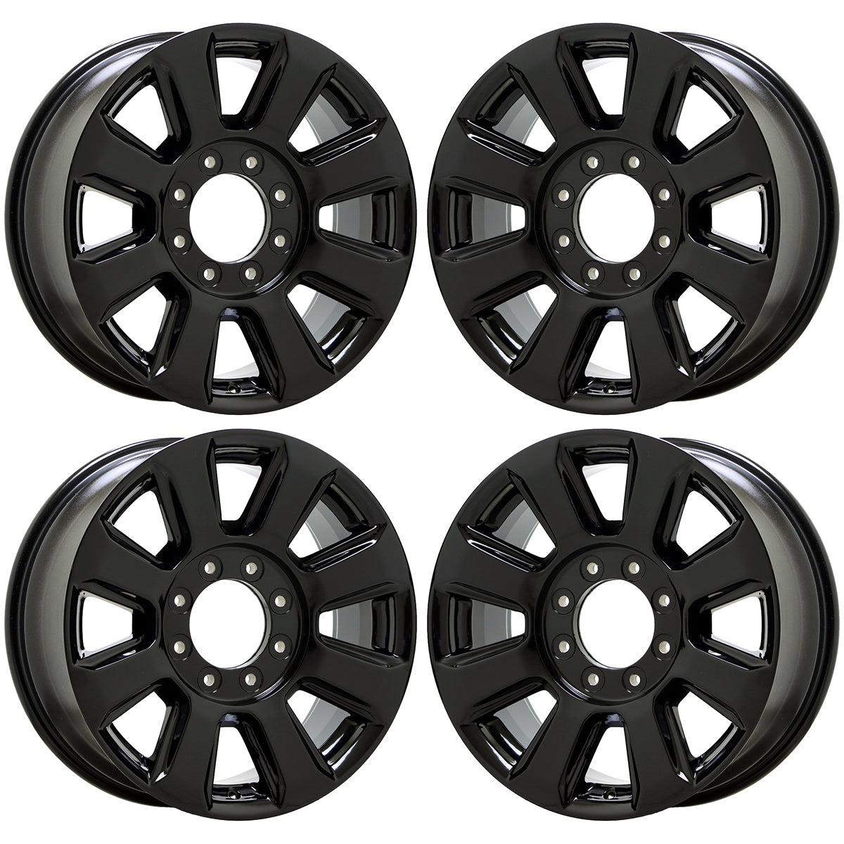20" Ford F250 F350 SRW Gloss Black wheels rims Factory OEM set 10103 EXCHANGE